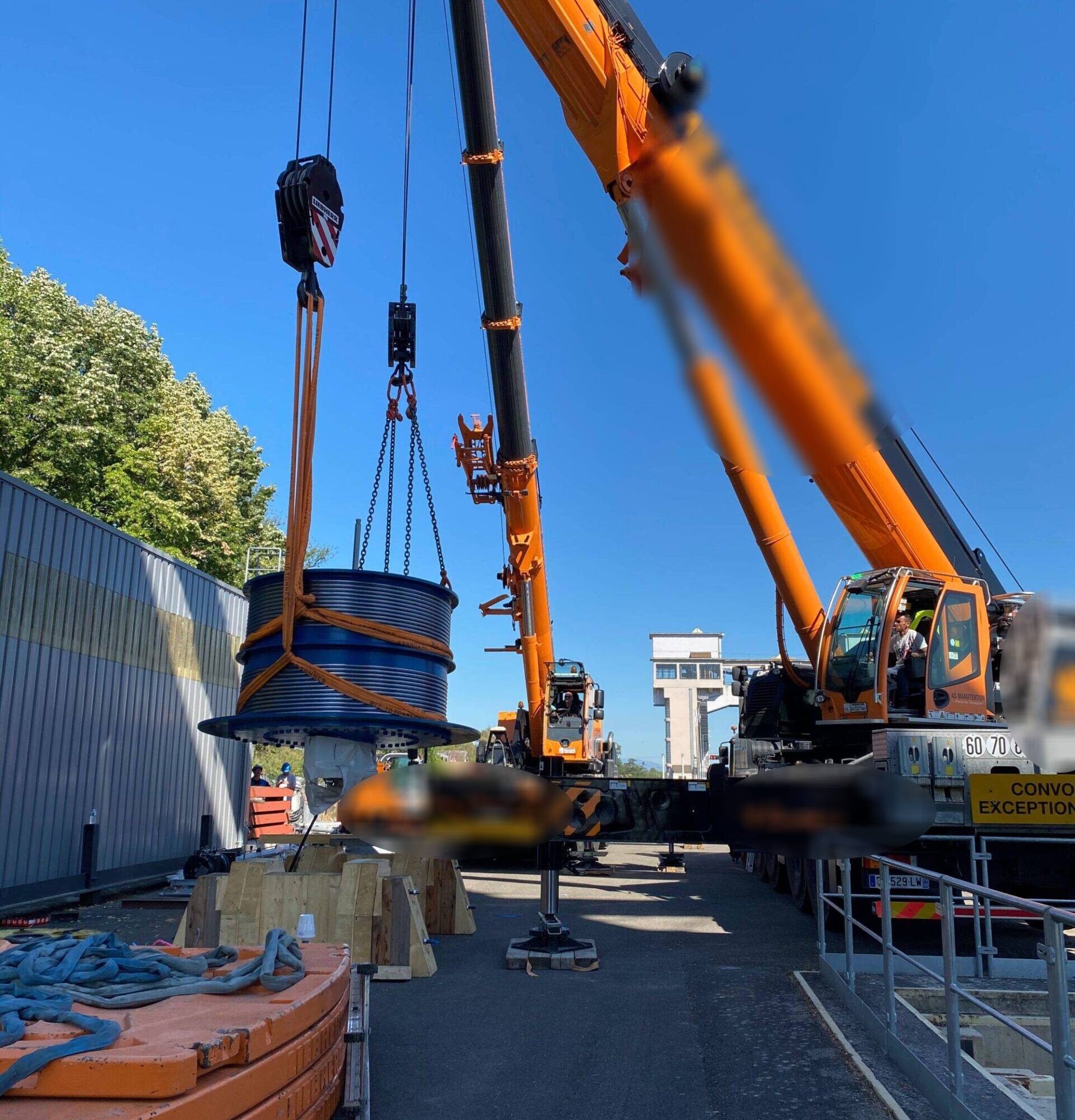 Montage et transfert d&#8217;équipements industriels autour de Strasbourg et Colmar Illzach